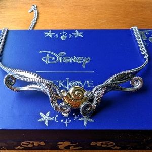Disney Rocklove The Little Mermaid Ursala Shell sterling silver necklace